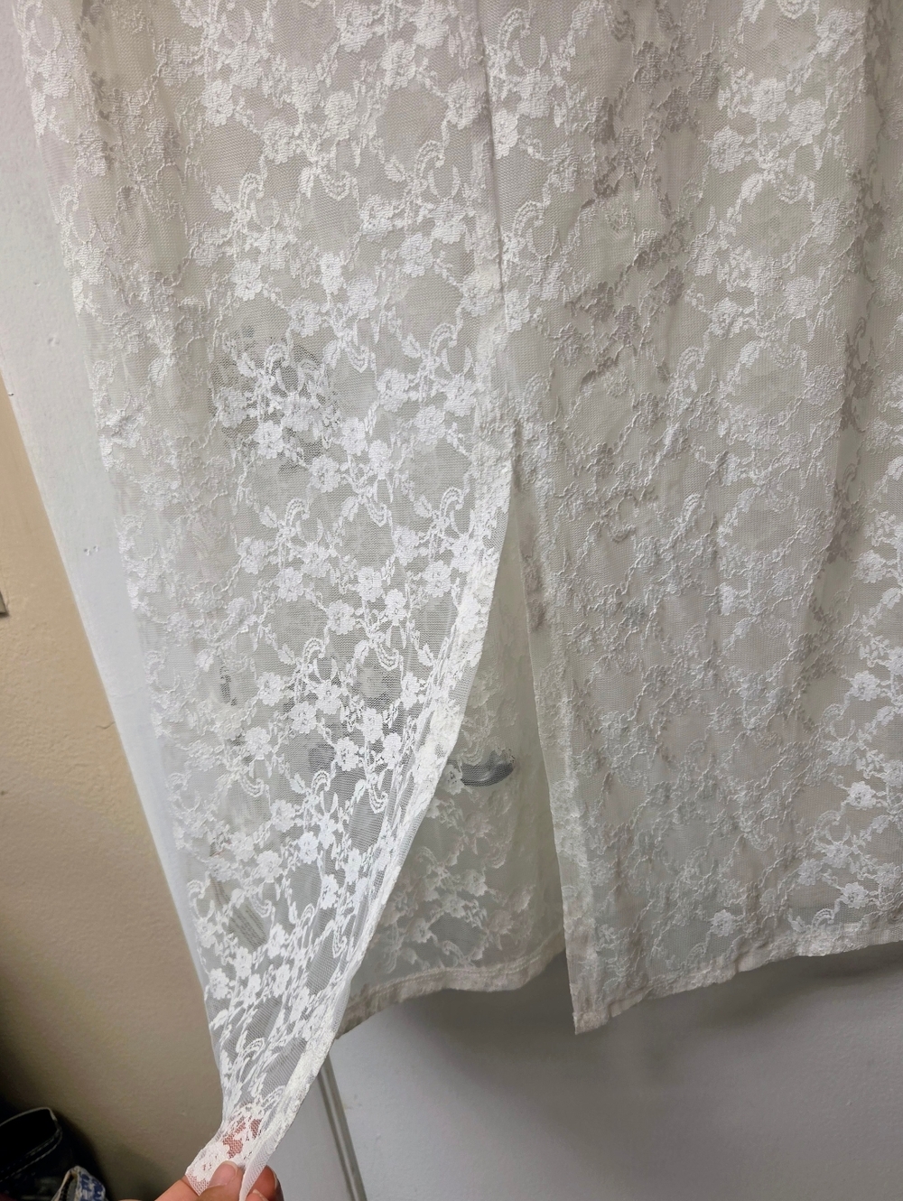 NWT Anthropologie Lyre Bird Ivory Lace Maxi Skirt Small - Picture 6 of 16